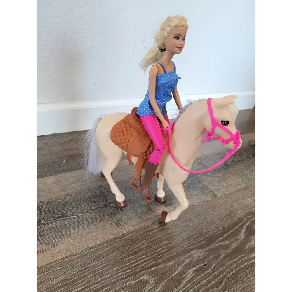Barbie Doll and Horse‎ Figures Toy Set #2